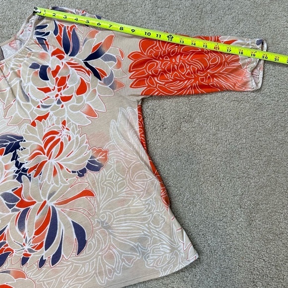 Chicos Orange Blouse - Picture 12 of 14